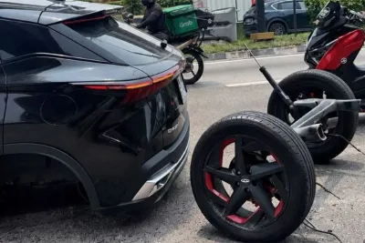 Lagi, As Roda Belakang Chery Omoda 5 Patah dan Lepas