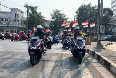 Rayakan HUT RI, 1.960 Pengguna Honda PCX Gelar Konvoi Merdeka, di 28 Kota