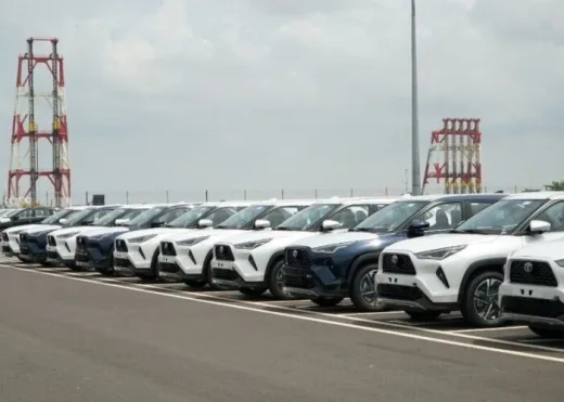 Tahun 2025 Indonesia Ekspor Lebih dari Setengah Juta Mobil CBU, Toyota Juara Satu