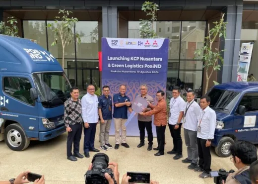 PosIND dan Mitsubishi Hadirkan Green Logistic di IKN, Pakai Fuso eCanter dan L100 EV