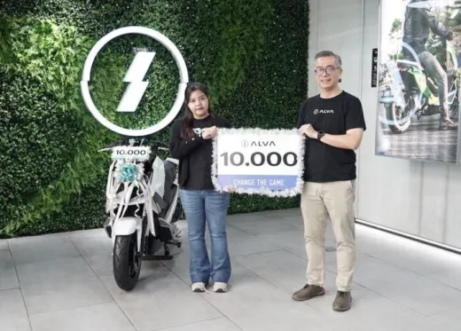 Tiga Tahun di Surabaya, Motor Listrik ALVA Laku 10.000 Unit