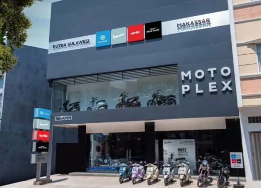 Piaggio Buka Dealer Motoplex 4 Brands di Makassar, di Sini Lokasinya