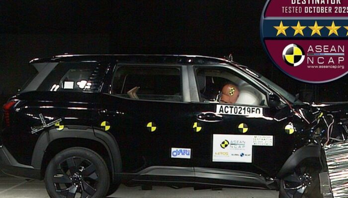 Mitsubishi Destinator Raih Lima Bintang Uji Tabrak Asean NCAP 2025